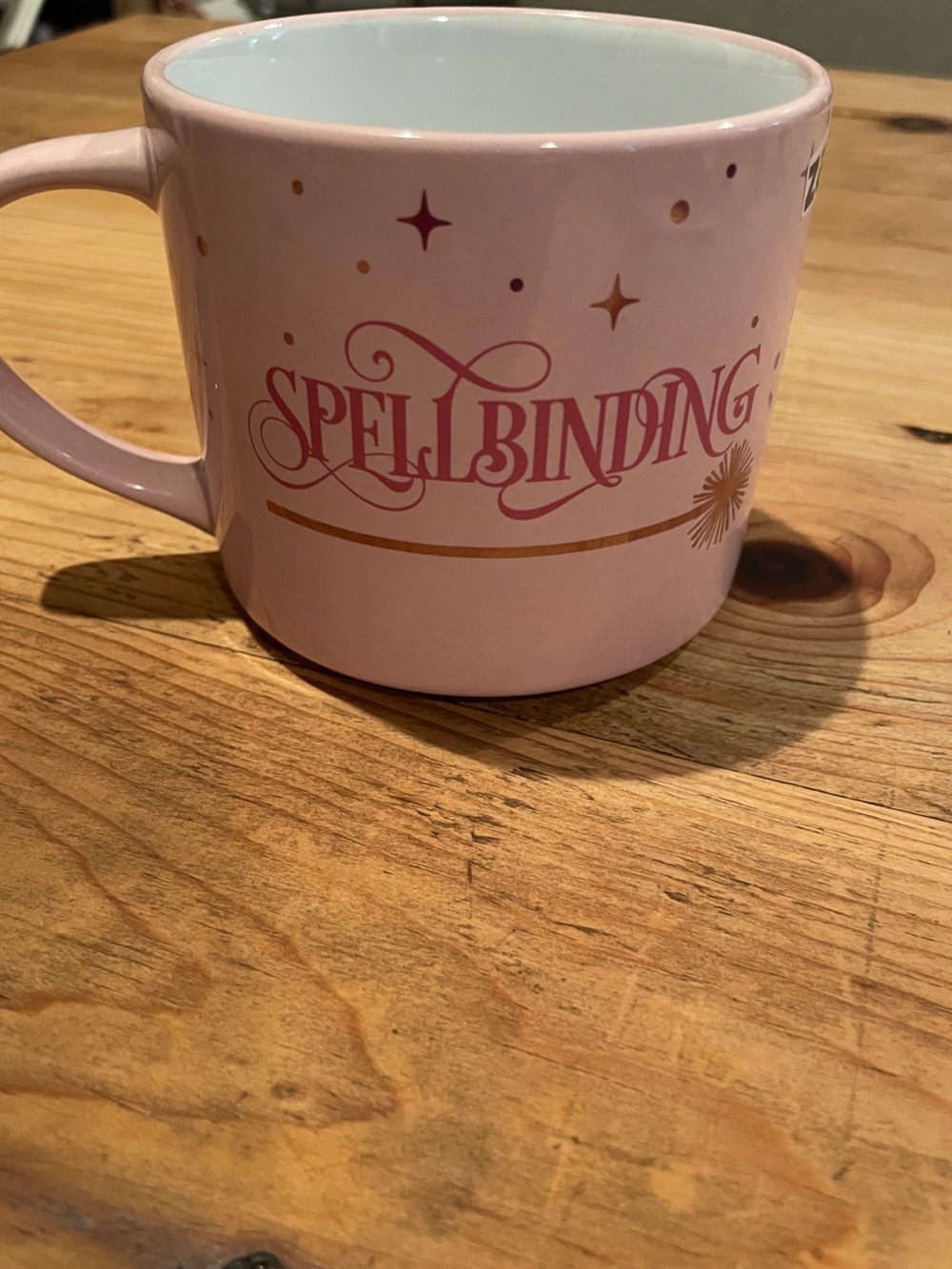 NWT Zak Pink gold Glinda Spellbinding Wicked Mug 15oz coffee tea ofc home